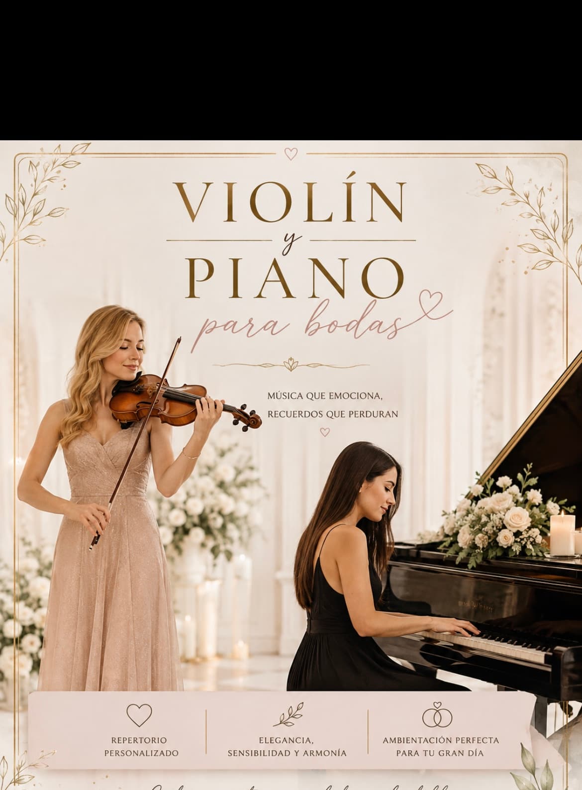 Violin y piano para eventos